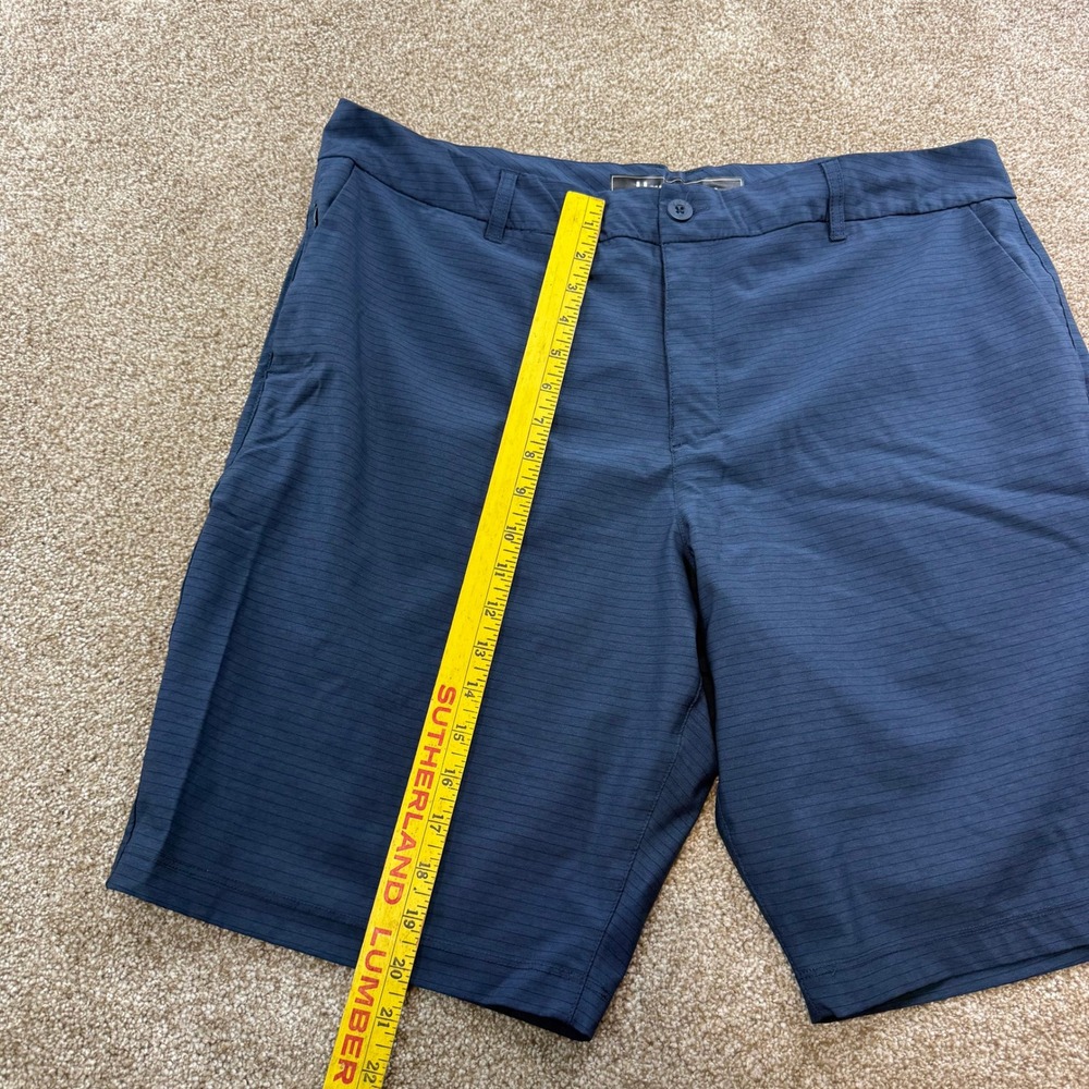 Hang Ten Men's Hybrid Shorts 38 Navy Blue Striped Stretch Board Skater Surf - Picture 4 of 13